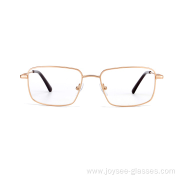 New Handcraft Classical Full Rim Rectangle Metal Optical Frames Corrective Eyewear